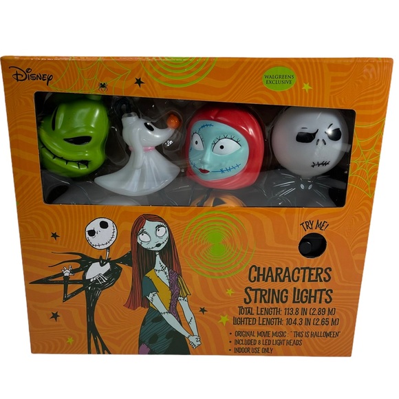 musical string lights The Nightmare Before Christmas 113 inches Disney NEW - Picture 13 of 14